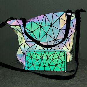 Senior Frogs Gemetric Luminous Purse, Wallet And Purse Organizer